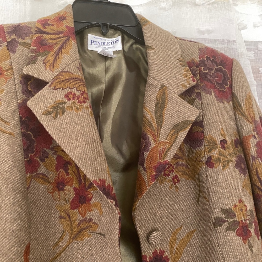 Vintage Pendleton Floral Blazer - image 2